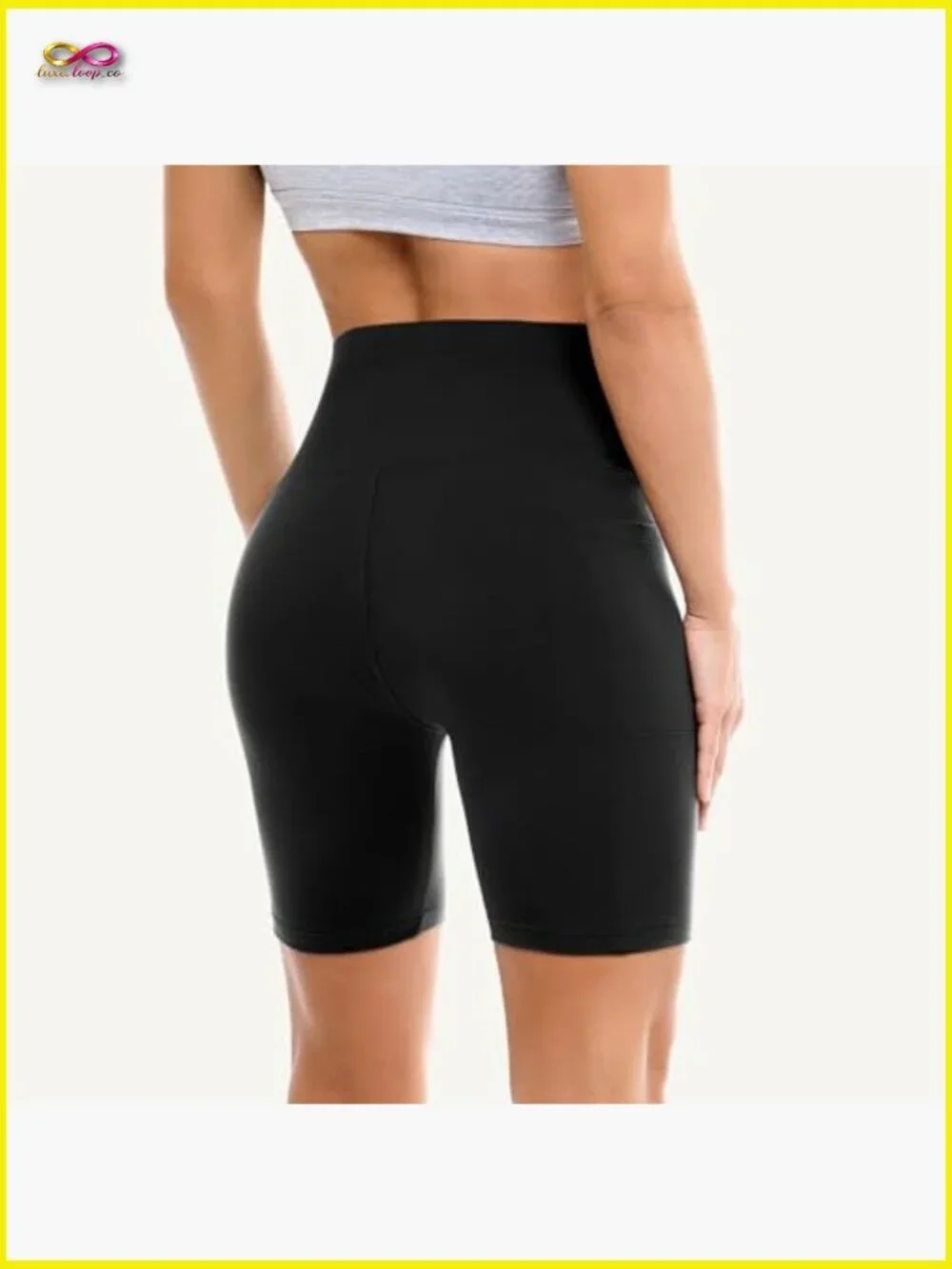 High Waisted Biker Shorts with Pockets, Tummy Control, Squat Proof, Multi-Sport